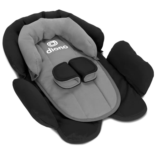 Diono Cuddle Soft 2-in-1 Head Support, Comforting Head and Body Support for Babies, Converts depending on Infants Size, Black Storm