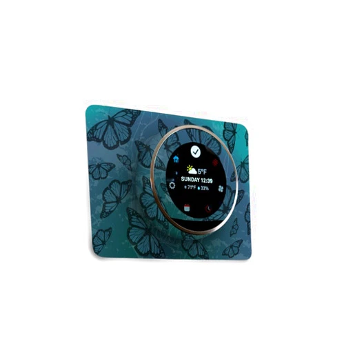 MIGHTY SKINS MightySkins Skin Compatible with Nest Thermostat - Dark Butterfly | Protective, Durable, and Unique Vinyl Decal wrap Cover | Easy to Apply, Remove, and Change Styles | Made in The USA