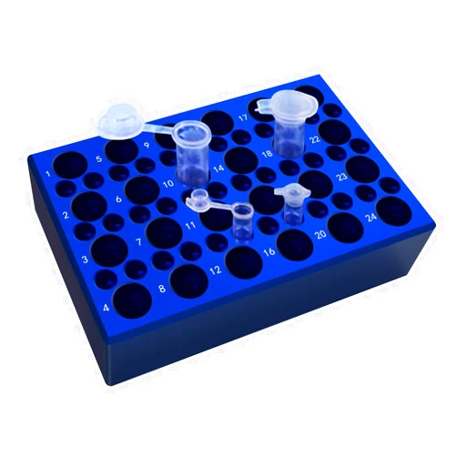 Gebeauty Ree 24 Well+36 Well Aluminum Cooling Block,24-Well for 1.5ml /2ml Centrifuge Tubes and 36-Well for 0.2ml PCR Tubes