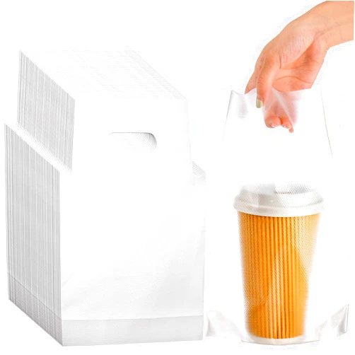 DEAYOU 500 PCS Plastic Drinking Bag for Delivery, 7.8