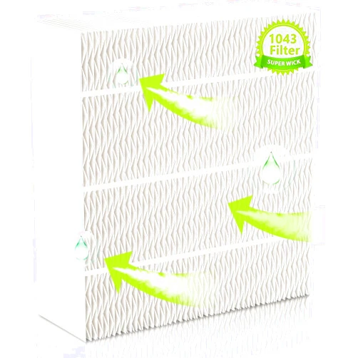 EVERSHOW 1043 Super Wick Humidifier Filter Replacement for Essick Air AirCare Bemis Essick Compatible with EP9500 EP9700 EP9800 EP9R500 821000 826000 826600 826800 826900 831000 EP9R Humidifiers