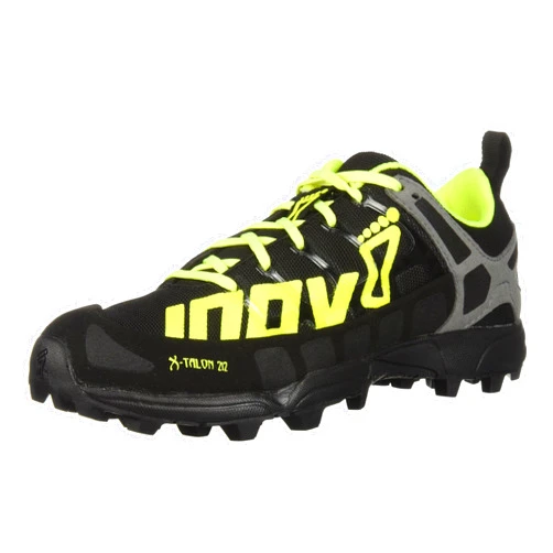 INOV8 inov-8 Men's X-Talon 212 Trail Running Shoe, Black/neon Yellow/Grey, 4 C US