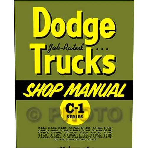 DODGE TRUCK PICKUP CHRYSLER 1954-1955 Dodge C-1 Truck Repair Shop Manual Reprint 2 Volume Set