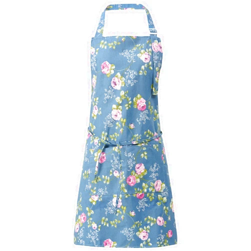 DILLMAN Aprons for Women with Pockets Cotton Linen Cooking Kitchen Baking Soft Durable Floral Gardening Apron