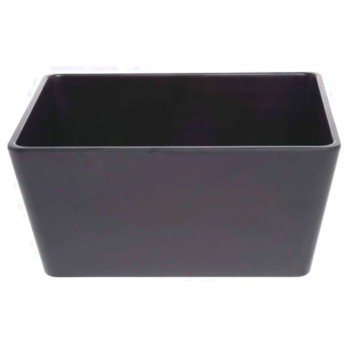 HUBERT 1/2 Size Pan Housing Black Melamine - 12 3/4