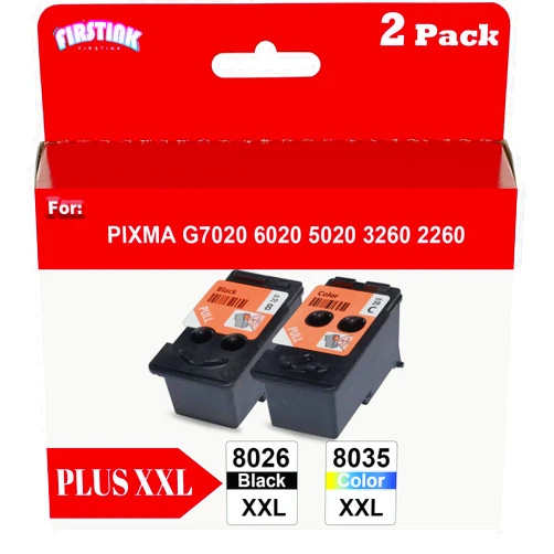 FIRSTINK Replacement printhead use for PIXMA G7020 G6020 G5020 G3260 G2260 G1220 G1230 G2270 G3262 G3270 G4270 MegaTank Printer 8026 8035XXL Plus Head Ink Cartridge Combo Set BH-20 CH-20 Print Head