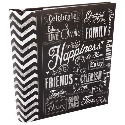 Pioneer Photo Albums EV-246CHLK Happiness Photo Album 4 x 6 Inch