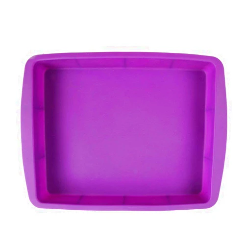 Milcraft Silicone Rectangular Cake Pans Easy Demoulding, 11 by 9-Inch,Purple,Non-Stick European-Grade Silicone