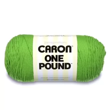 Caron One Pound Solids Yarn, 16oz, Gauge 4 Medium, 100% Acrylic - Grass Green- For Crochet, Knitting & Crafting ( 1 Piece )