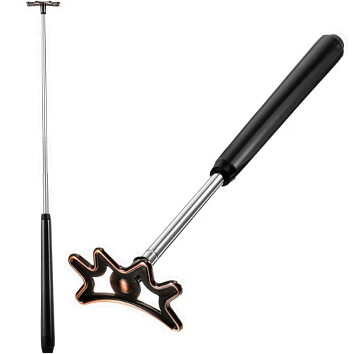 Sumind Retractable Pool Bridge Stick - Adjustable Billiards Cue Bridge with Removable Head, Wooden Handle & 5 Position Slots, Portable Pool Table Accessories for Home, Club & Tournament(Black)