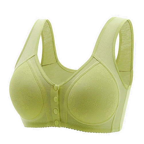 Generic Bras for Women,Bra for Seniors Front Closure 2025 New Comfortable Convenient Front Close Button Cotton Underwear