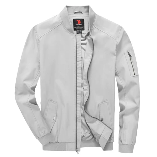 YSENTO® Men's Light Jackets Lightweight Bomber Jackets Collared Work Golf Windbreakers with Zip Pockets