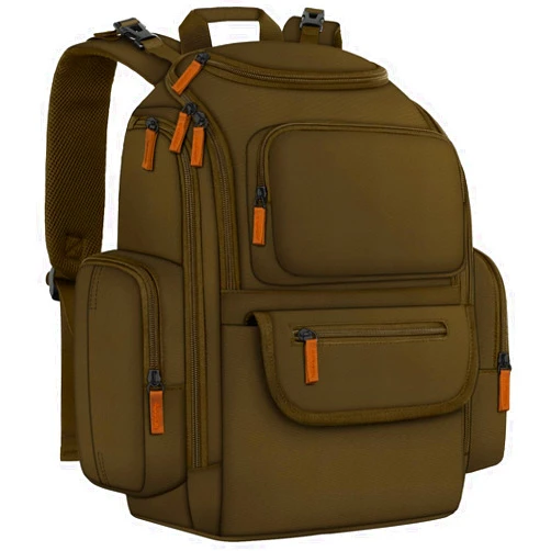 Mancro Diaper Bag Backpack, Large Multifunction Baby Backpack for Travel with Stroller Strap and 2 Insulated Pockets, Diaper Baby Bag for Mom, Dark Green