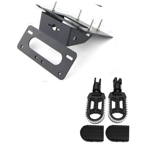 Xitomer Fender Eliminator + Dirt bike Wide Foot Pegs Fit for GROM MSX125 2017-2020