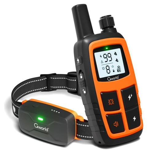 GWORLD 【Humane】 Dog Shock Collar - 3500FT Dog Training Collar with 209 Levels of Control 5 Training Modes, Rechargeable E-Collar for Dogs with Remote IPX7 Waterproof for All Breeds Sizes 8-130 lbs