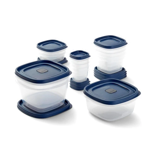 Rubbermaid Easy Find Lids® Food Storage Containers with Vented Lids, 26 Piece Set, Blue