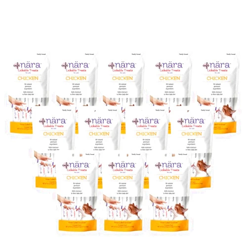 Cafe Nara Café Nara Chicken Flavored Lickable Treats for Cats - Pack of 12