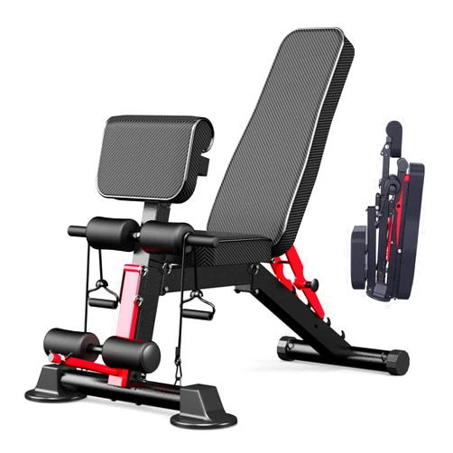 K KiNGKANG Adjustable Weight Bench - Utility weightBenches for Exercise, Free Installation Design for Portable Fitness Strength Training Equipment at Home Gym