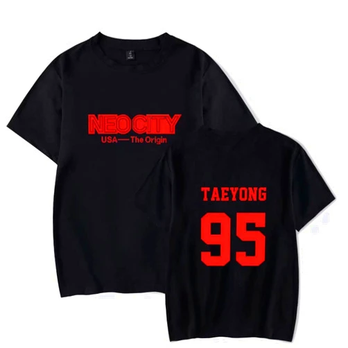 YJYP Kpop World Tour NEO City The Origin Tshirt Johnny Haechan Jaehyun Jungwoo Tee Shirt