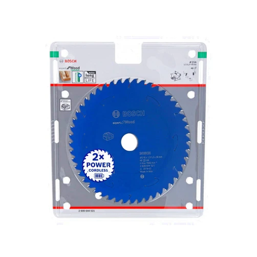 Bosch Professional Circular Saw Blade Expert (for Wood, 216 x 30 x 1.7 mm, 48 Teeth; Accessories: Cordless Circular Saw)