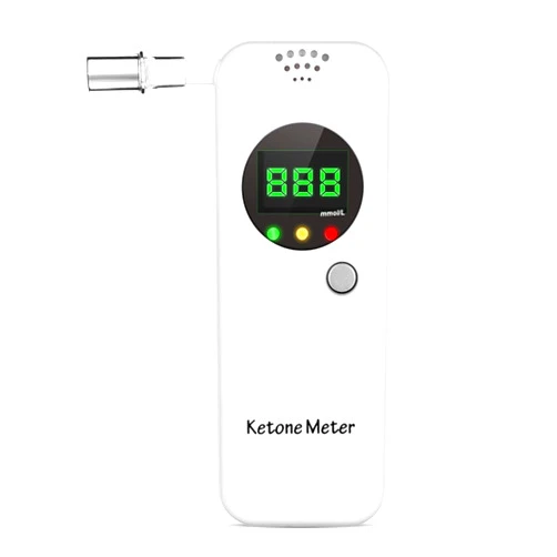 Lencool Ketone Meter Analyzer, Acetone Breath Ketosis for Self-Ketosis Checking with 10pcs Mouthpieces