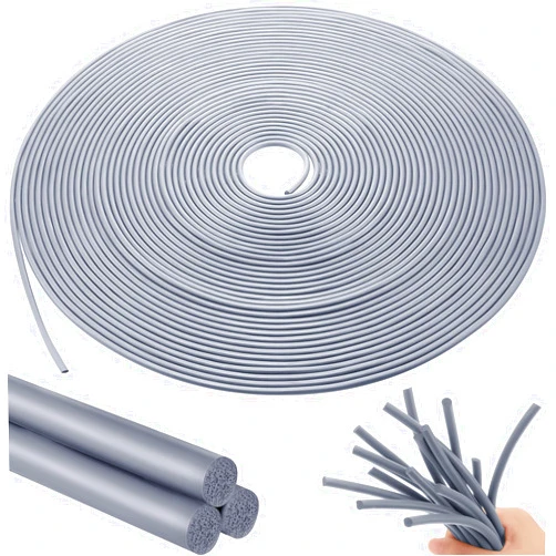 Frienda Backer Rod Foam Rubber Caulk Saver Concrete Expansion Joint Filler Weather Strip Seal for Gaps and Joints (Grey,1/4 Inch x 100 ft)