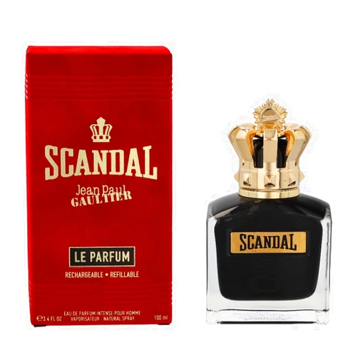 Jean Paul Gaultier Scandal Le Eau de Parfum Intense Refillable Spray for Men, 3.4 Ounce