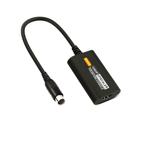 NORMICHIC Converter for Sega Saturn SS to HDMI,1080P HDMI Cable Adapter for Saturn SS 16:9/4:3 S-video input 1080p adapter (black)