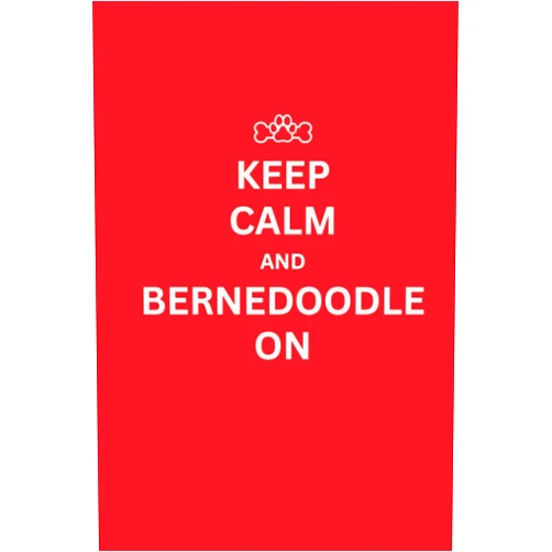 Barking Laughs Dog Journals Bernedoodle Journal. Keep Calm and Bernedoodle on. Bernedoodle Gifts for the Bernedoodle Lover, 120 page, Lined, 6