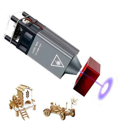 LASER TREE Laser Engraving Module, 5W Output Optical Power 450nm Laser Head for CNC Laser Engraver/Laser Cutter Machine, DIY Laser Engraving Tool Suitable for Wood Metal Acrylic Paper Etc