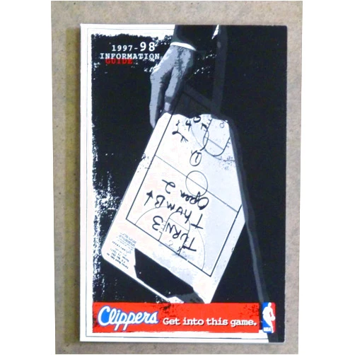 Los Angeles Clippers Adelson Sports Original LOS ANGELES CLIPPERS NBA BASKETBALL MEDIA GUIDE - 1997 1998 - NEAR MINT