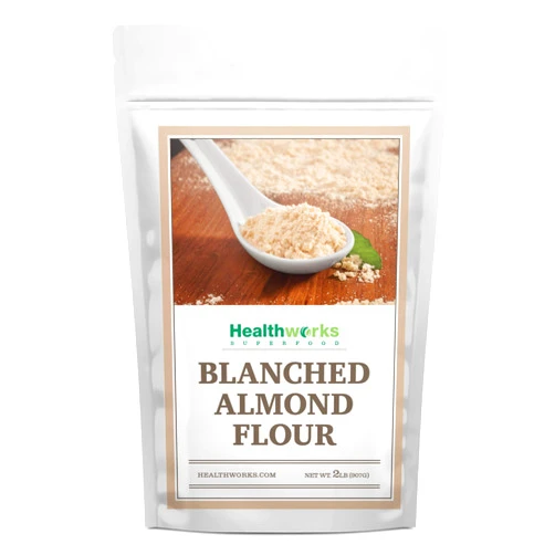Healthworks Blanched Almond Flour (32 Ounces / 2 Pounds) | Super Fine Powder | All Natural, Grain Free, Keto, Vegan & Paleo | Healthy Flower Substitute | Low/Zero Carb | Premium Superfood Almond Flour 2 Pound (Pack of 1)