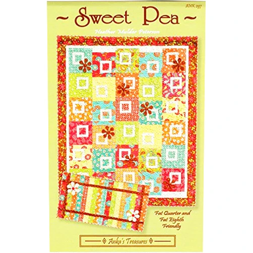 Anka's Treasures Sweet Pea Quilt & Table Runner Pattern By Anka's Treasures 56.5