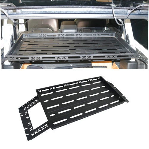Syhvu Rear Trunk Cargo Rack Basket Tray Fit for 2007-2018 Jeep Wrangler JK and 2018-2024 Jeep JL Unlimited 4 Doors Hardtop,Wrangler Interior Storage Carrier Basket