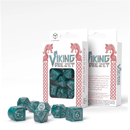 Q Workshop Q-Workshop Viking RPG Dice Set Mjolnir
