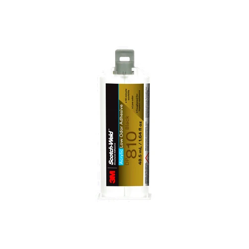 3M Scotch-Weld Low Odor Acrylic Adhesive DP810, Black, 48.5 mL Duo-Pak