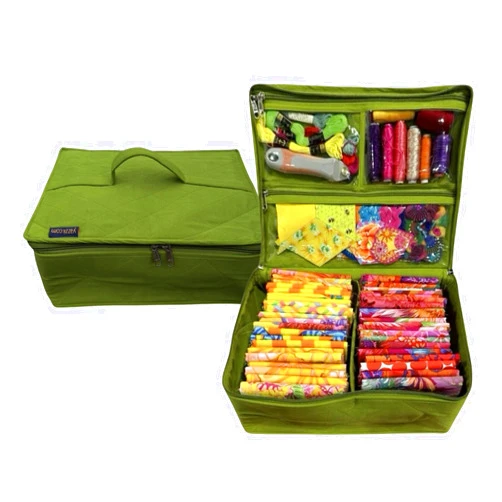 Yazzii All Purpose Storage Organizer Bag - Quilting, Sewing, Knitting, Portable, Multifunctional - Green