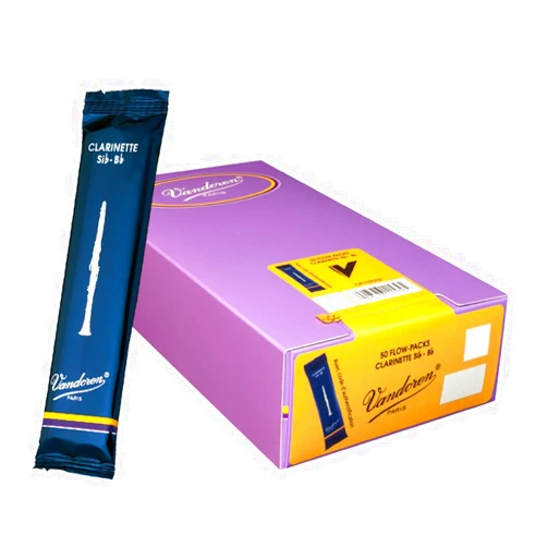 Vandoren CR1025/50 Bb Clarinet Traditional Reeds Strength 2.5; Box of 50
