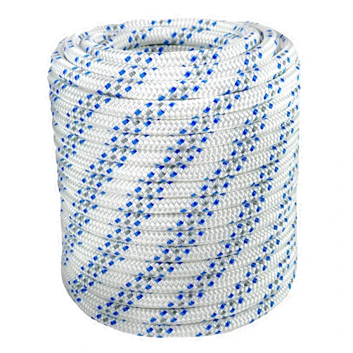 Right Rope Double Braid Polyester Arborist Bull Rope | Made in USA | Rigging Hoisting Line | High Strength Tree Rope | 5/8 inch x 120 feet, no Eye Splice
