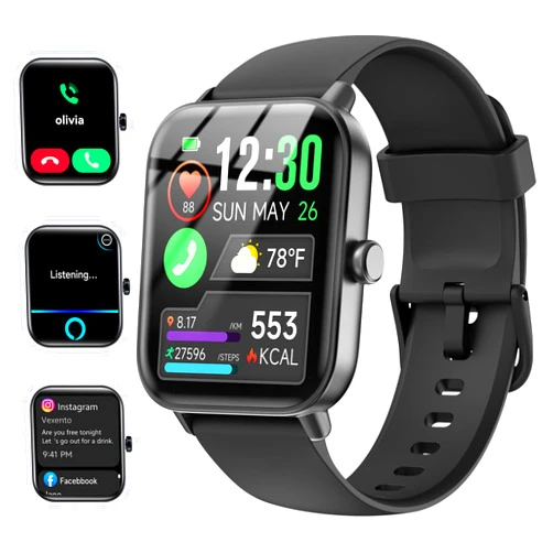 Quican Smartwatch for Men Women, Alexa Built-in, 1.8
