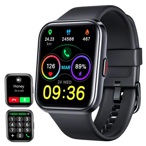 ENOMIR Smart Watch for Men Women(Answer/Make Call), Alexa Built-in,Fitness with Heart Rate SpO2 Sleep Monitor 100 Sports 5ATM Waterproof Activity Trackers and Smartwatches iOS&Android Phones