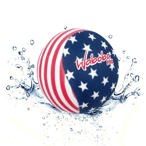 Waboba Pro Water Bouncing Ball with Added Grip - Perfect Toy for Beach and Water Games - Skips on Water - Invented in Sweden – Stars & Stripes