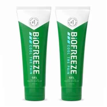 Biofreeze Pain Relief Gel, 4 oz. Tube, Pack of 2 (Packaging May Vary) 4 Ounce Tube Pack of 2