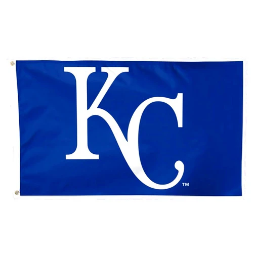 WinCraft Kansas City Royals 3x5 Flag, Sewn Quad-Stitched Ends, Brass Grommets, Vibrant Material, Indoor/Outdoor Use