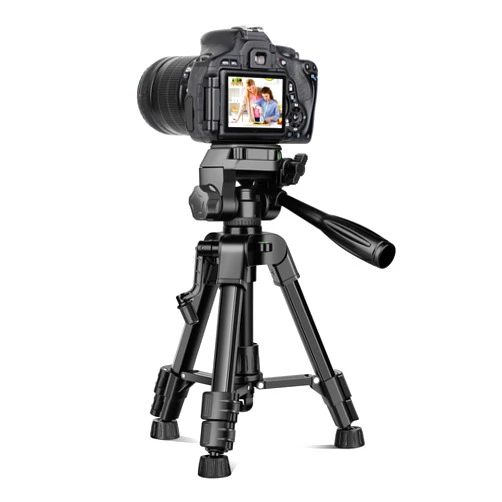 JOILCAN Mini Tripod for Camera, 25-inch Aluminum Tabletop Camera Tripod, Portable Travel Tripod with Tablet/Phone Holder, Phone Tripod for DSLR Cameras, Projectors, Spotting Scopes