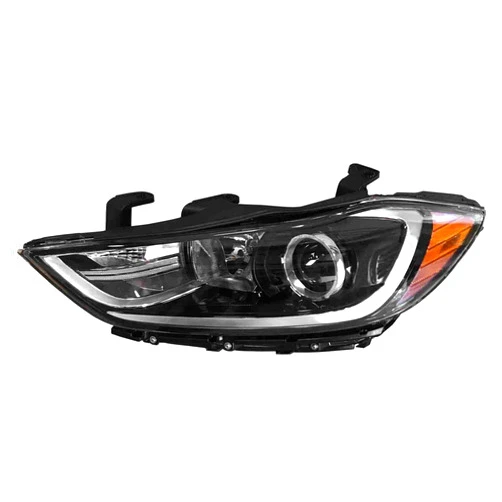 AutoModed Aftermarket Halogen Headlight Headlamp Assembly Replaces 92101-F3000 92101F3000 HY2502206 Compatible with 2017 2018 Elantra | Left Driver Side 1pc