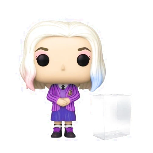 Curated Box POP! Wednesday - Enid Sinclair (Exclusive) Vinyl Figure (Bundled with Compatible Box Protector Case), Multicolor, 3.75 inches…