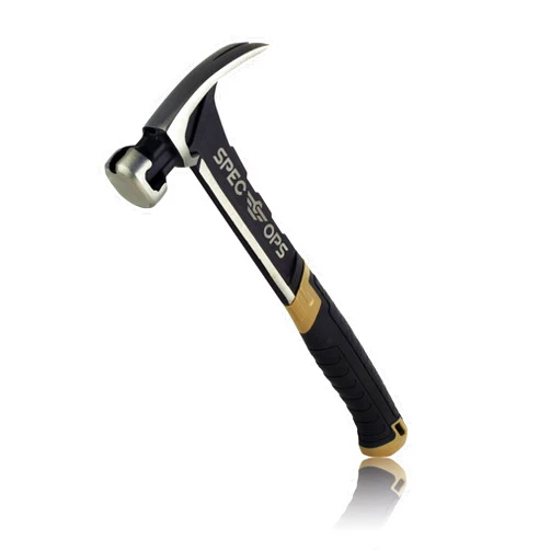 Spec Ops Tools 20 oz Rip Claw Nailing Hammer with Smooth Face, Shock-Absorbing Grip, 3% Donated to Veterans