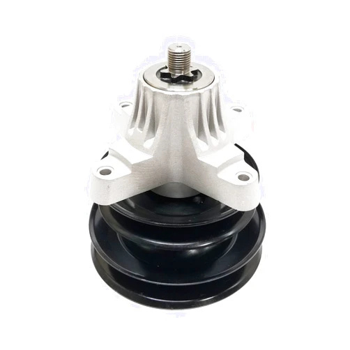 MTD Cub Cadet (aftermarket) Thicker housing Double Pulley Spindle - Compatible with: MTD Cub Cadet Yard Machine Spindle 618-0269, 918-0269, 618-0429, 918-0429, 618-0429A, 918-0429A