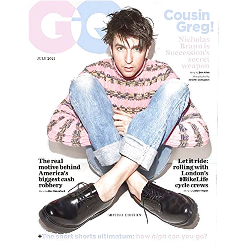 British GQ Magazine (July, 2021) Cousin Greg! Nicholas Braun Cover